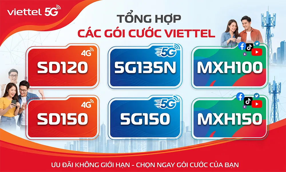 Danh Sách Các Gói Cước 4G, 5G Viettel Hot Nhất Tháng 09/2026: Lựa Chọn Nào Phù Hợp Với Bạn?